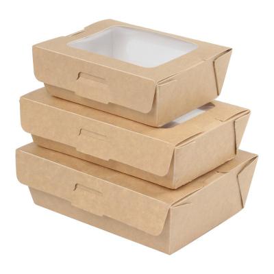 China Wholesale 250GSM Disposable Food Packaging Quick Rice Take Out French Fried Chicken Wings Lunch Paper Box Ships Takeaway for sale