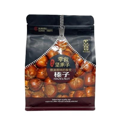 China Disposable Plastic Packaging Bag Stand Up Pouch Snack Nuts Packaging Stand Up Zipper Bag With Window for sale