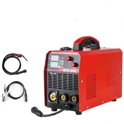 China Factory Sale IGBT INVERTER (Multifunctional) 3in1 MIG MIG280 Hot Cat Muttahida Majlis-e-Amal Inverter Welding Machine ARC Welders MIG Welding Machine for sale