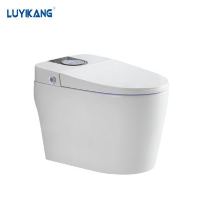 China High Quality Ceramic Intelligent Smart Toilet Automatic Operation Y2202black Toilet Closestool Clean Toilet for sale