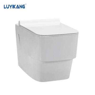 China Y5106 High Quality Washdown Sanitary Ware Double-Flow Y5106 Ceramic WC European Wall Hung Toilet for sale