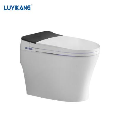 China Y2213 Automatic Operation Sanitary Ware Bathroom Ceramic One Piece Electric Smart Toilet With Warm Seat Air-drying Smart Toilet for sale