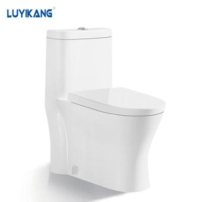 China Y5208 Double-Flow Bathroom Sanitary One-Piece Porcelain Toilet Ceramic WC WC With Double Flush for sale