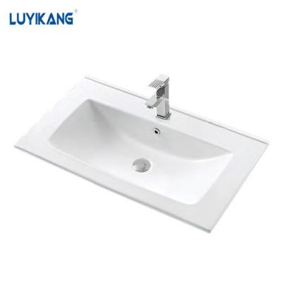 China Y7117 Modern Ceramic Wash Table Top Basin Vanity Bathroom Sink For Sale Cabinet Basin for sale