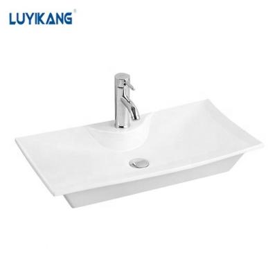 China Modern Art Ceramic Countertop Sanitary Ware Round Bathroom Sink Hotel Basin Bowl Basin Y428 for sale