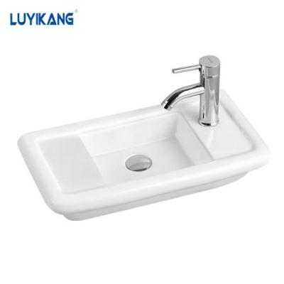 China Y2476 Hotel Sanitary Ware Bathroom Sink Modern Above Counter Ceramic Hand Wash Art Basin Art Wash Basin for sale