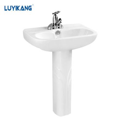 China Wholesale Unique Modern High Quality Pedestal Wash Basin Bathroom Pedestal Single Sinks Y9062 for sale