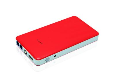 China Red Color Portable Power Bank And Car Jump Starter 6000mah For Home for sale