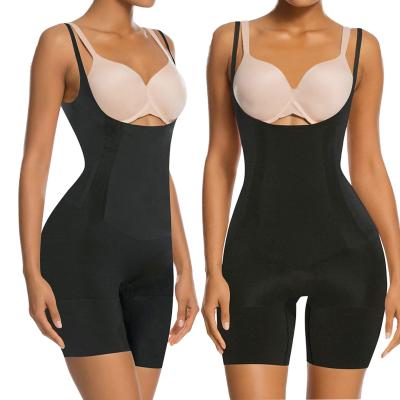 China Antibacterial High Waist Body Pants Samless Ladies Full Bodysuit Shaper Tummy Control Hip Enhancer Jumpsuit Body Shapewear for sale