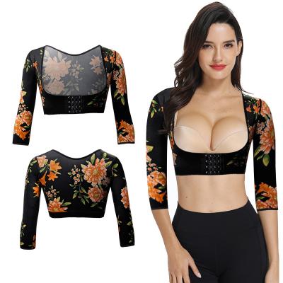 China Stage 1 Antibacterial Floral Post Garment Ortopedicas o Medicas Ortopedicas o Medicas Scam Women Fajas-Reductor Muj Gym Top Op Shapewear for sale