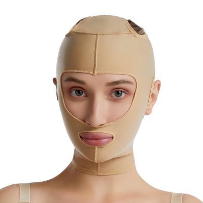 China Antibacterial Handy Washable Face Mask Rostro Fajas Bandage Electric Slimming Lift Up Face Massager Full V Lifting Tool Shaper for sale