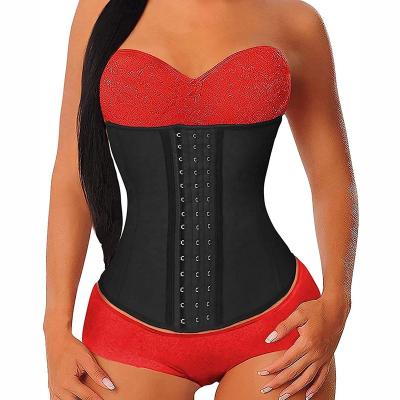 China 2021 Fajas Reductoras Bone Vest Corset Shaper Latex Hook Waist Trainer For Women Antibacterial Steel Fajas-Reductor 25 Wholesale for sale