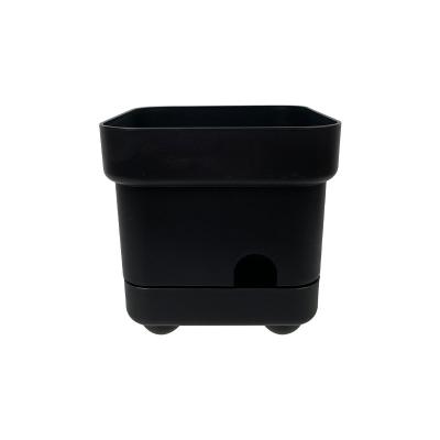 China Hanser FP-102 Modern Home Garden Household Double Layers Nursery Plastic Flower Pot for Outdoor and Indoor Plants Planting Pots for sale