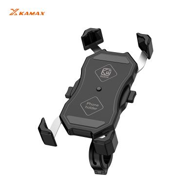 China KAMAX Adjustable Motowolf 3.5-6.5 inch Aluminum Mobile Bracket Motorcycle Mobile Phone Holder, Suitable for Phone Holder Outdoor Mount Black for sale