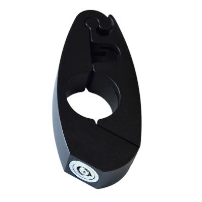 China KAMAX Alloy Alarm Handlebar Brake Grip Throttle Motorcycle Aluminum Smart Lock for sale