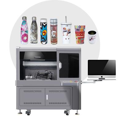 China Hotels Cylinder High Speed ​​360 UV Rotary Printer Bottle Printing Machine Thermos Mug Aluminum Box UV Inkjet Printers for sale