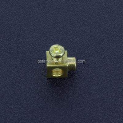 China Home Appliance Square Terminal Block, Brass Screw Lug Block, Customized Terminal for sale