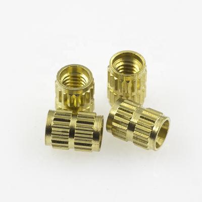 China Mining plastic insert brass nuts, customize m6 knurled nuts, copper injection nuts for sale