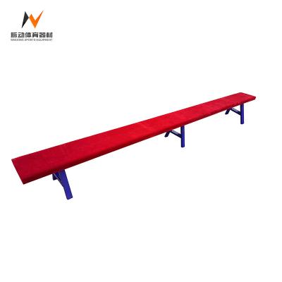 China Balance Beam Gymnastics Training Equipment Solid Wood Stool for Kindergarten Children for sale