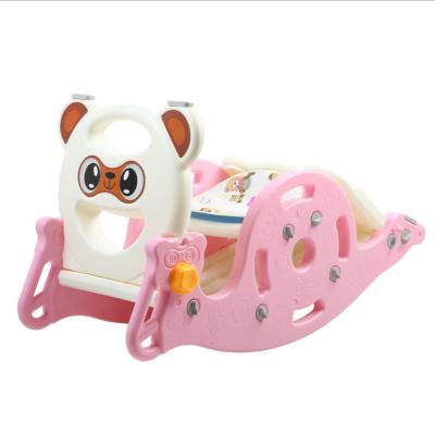 China Portable Multifunctional Rocking Horse Kids 3 In 1 Toy Slides for sale