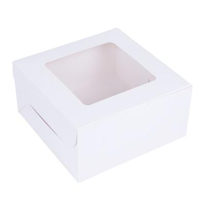 China Recyclable Pizza Box Cake Box Window Cake Box Baking Packaging Spot Can Be Customized for sale