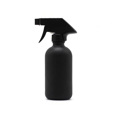 China High Quality Matte Black Personal Care 16oz 500ml Vodka Trigger Spray Glass Bottle for sale