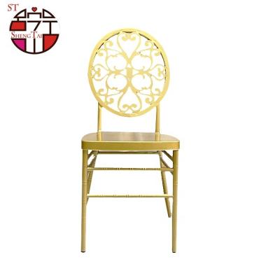 China Removable Cover Quality Metal Phoenix Backrest Wedding Chair for sale