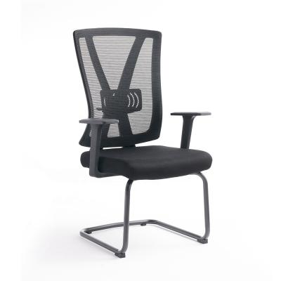 China Mid-back Modern Style Office Conference Chair Mesh Back Computer Desk Chair Cooling Office Reception Chair for sale