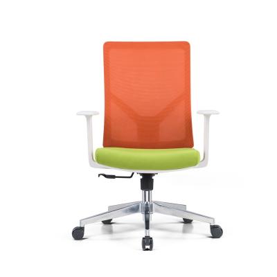 China Office Clerk Chair Mesh Back Swivel Adjustable Ergonomic Office Computer Swivel Chair (Height) With PU Wheel for sale