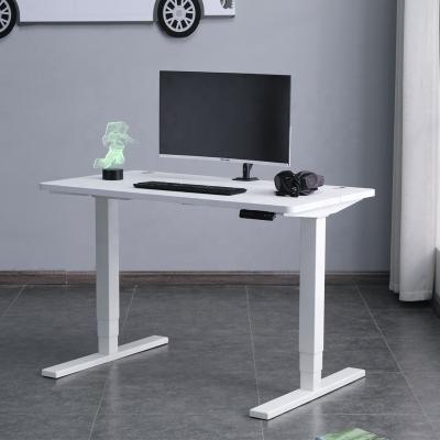 China HCYZ Adjustable Height Computer Desk Adjustable Height Electric Lifting Computer Gaming Table (Height) Packing White Desk For Gamers for sale