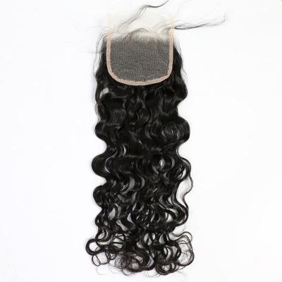 China New Next Cheapest Natural Wave Thick Ends 100% Black Hair Pieces With Closure for sale