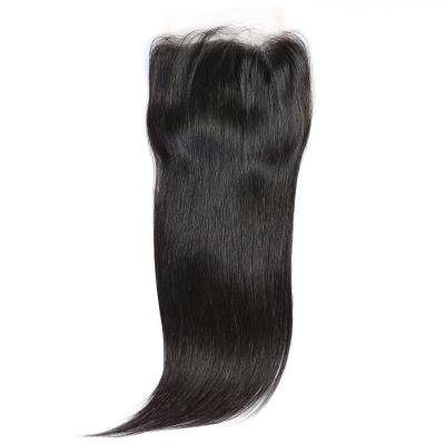 China Straight Hair Comb Free Soft Hair Lace Closure Bundle Hair Bundles And Silky Closure Set for sale