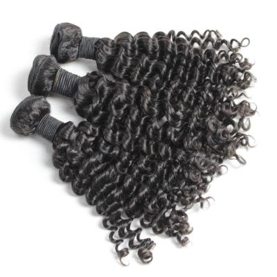 China Promotion price 16inch length popular virgin hair bundles peruvian deep wave hair for sale