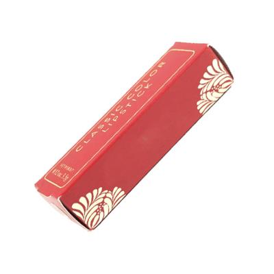 China Wholesale Recyclable Printed Empty Beauty Folding Packaging Drawer Around Lipstick Lip Gloss Custom Paper Packaging Box for sale