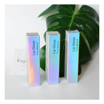 China Custom Recyclable Lip Gloss Lip Gloss Lip Gloss Cardboard Logo Tube Liquid Oil Bottle Recyclable Custom Paper Box for sale