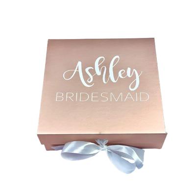 China Recyclable Custom Eco-Friendly Small Drawer Wedding Bridesmaid Wedding Paper Box Cosmetic Gift Packaging Box for sale