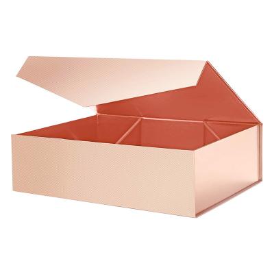 China Wholesale Recyclable Folding Black Rigid Magnetic Empty Corrugated Luxury Custom Paper Box Ribbon Rose Card Box Packaging Gift Box for sale