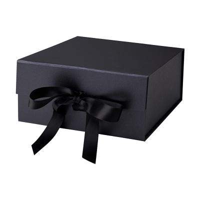 China Recyclable Black Magnetic Rigid Collapsible Closure Lid Printing Empty Corrugated Luxury Custom Gift Packaging Paper Box for sale