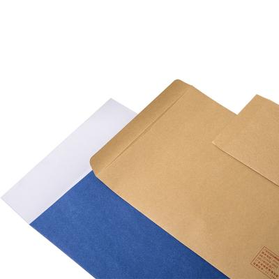 China Simple Business Envelope No Glue Kraft Paper Pocket Envelope Bag Business Envelope Wedding Envelope for sale