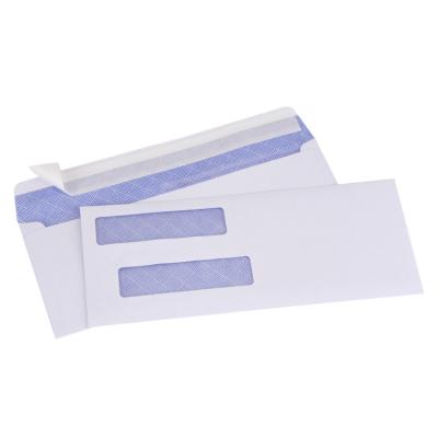 China Self Adhesive White Blank Security Clear Window Printing Paper Envelope Recyclable for sale