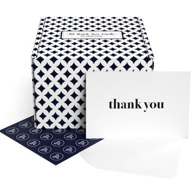 China China hot sale 100 pieces thank you cards cheap birthday cards cheal thank you cards for sale