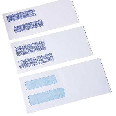 China Durable 8# Business Package Envelopes Self Adhesive Envelopes Custom Double Window for sale