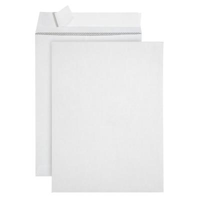 China Business Envelope Customize Black Cash Money Security Letter A4 Recycled White Paper Envelope for sale