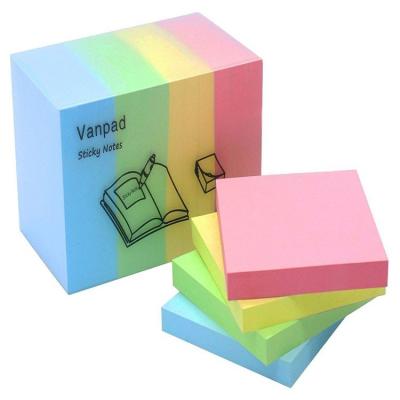 China Self-adhesive 3*3 high quality self-adhesive glue or customize size CMKY color paper sticky note for sale