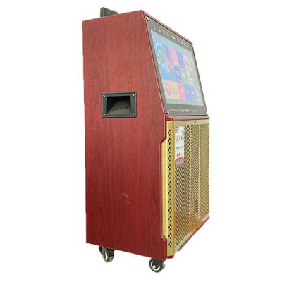 China Best Selling Wooden Screen Dancing Video Game LCD Video Speaker Speaker With Screen Android Home Theater System for sale