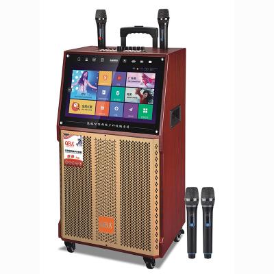 China China Manufacturer High Quality Function Phone Newest Retro Function Touch Screen Trolley Smart Video Speaker For Party Karaoke for sale