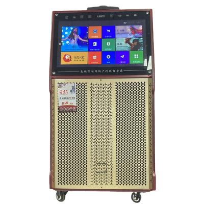 China Best Quality Touch Screen Smart Color Video Loudspeaker Retro Trolley Wireless Luminous Red Speaker For Outdoor for sale