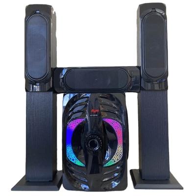 China LED Flashing Light Combination Home Theater System Speaker With USB REMOTE FM BT RGB SD Led Music System for sale