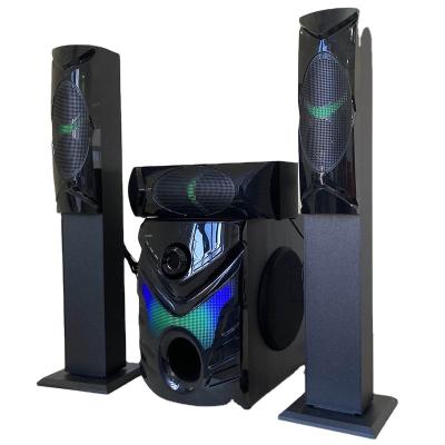 China LED Flashing Light Dinner 3.1ch High Quality Bass Home Theater Subwoofer Sound Speaker Systems Good For Karaoke for sale