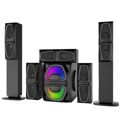 China LED flashing light subwoofer 130w professional home theater speaker with FM radio tf usb BT loud mp3 player best for sale